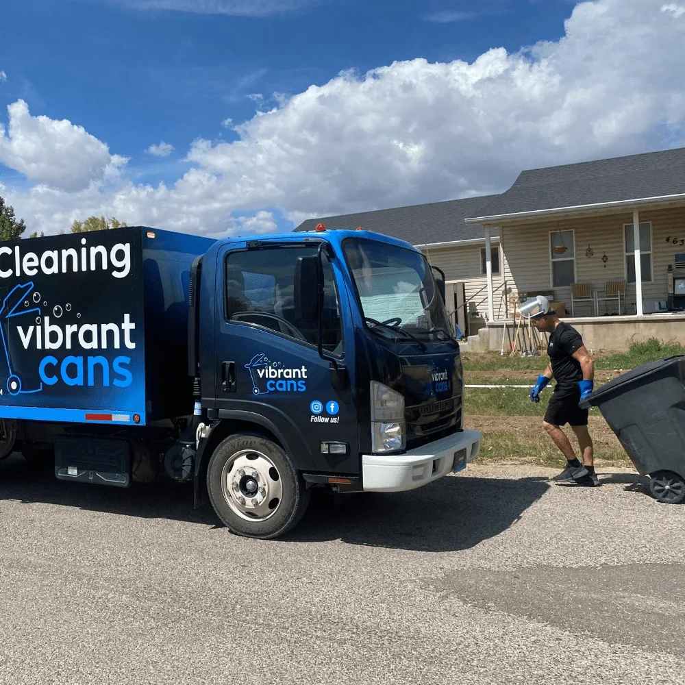 Clean bins outside a Southern Utah home