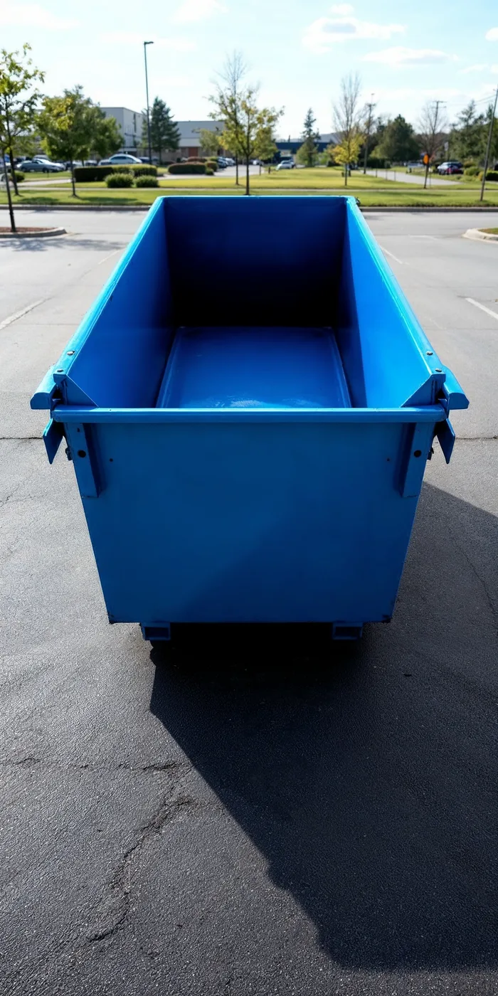 Clean commercial dumpster